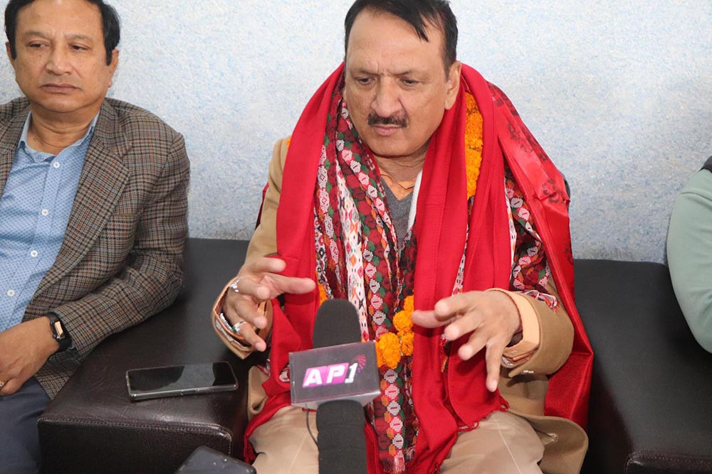 Country's economy is on right track, says Finance Minister Mahat